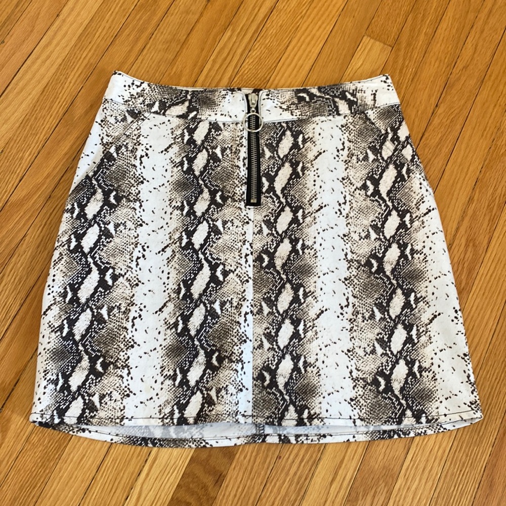 Snakeskin skirt